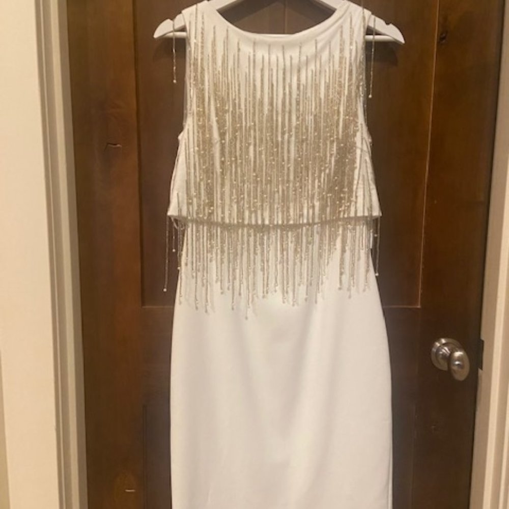 Badgley Mischka Beaded Cocktail Dress